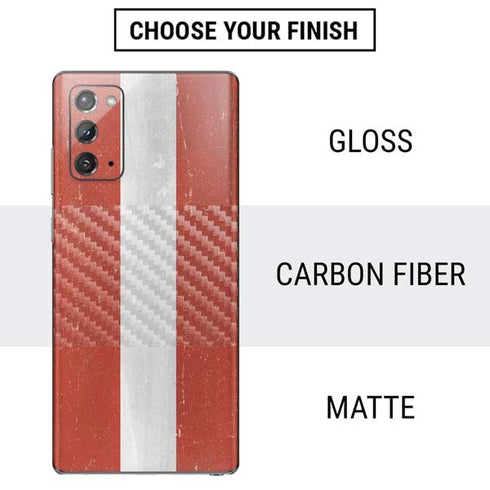 Latvia Flag Distressed Galaxy Note20 5G Skin